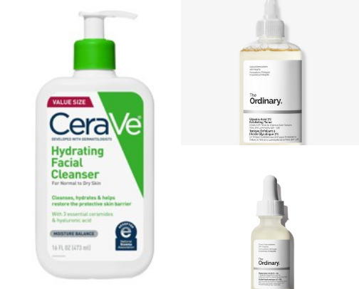 My everyday step by step skincare routine in the morning cover photo collage