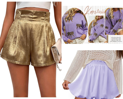 Purple & Gold Gameday Looks cover photo collage