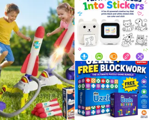 Kid stuff - toys cover photo collage