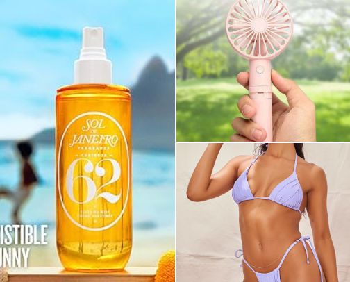HOT GIRL SUMMER ESSENTIALS BELOW $25☀️👙🏖️ cover photo collage