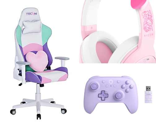 Gamer Girl Finds cover photo collage