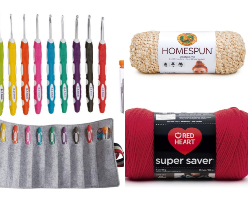 Stitch Night Favorites: Yarn, Hooks & Comforts cover photo collage