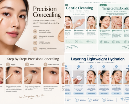 Tips for a Flawless, Long-Lasting Look cover photo collage