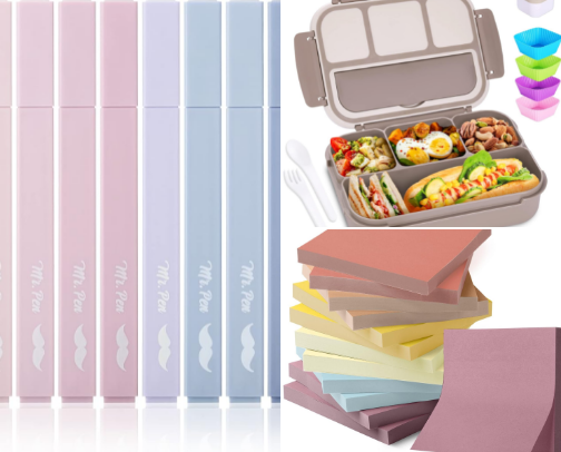 Back to School Favorites: School, Lunch & Organization cover photo collage