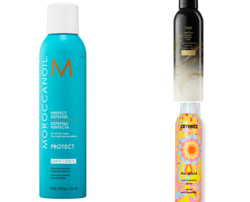 Dry Hair Heat Protectants cover photo collage