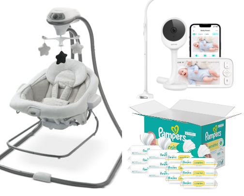 Baby registry must haves! cover photo collage