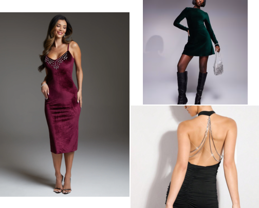 Holiday Party Dresses: Cocktail, Office Parties & New Year’s Events cover photo collage