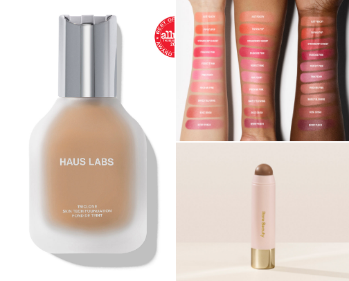 Trendy makeup i beauty must-have cover photo collage