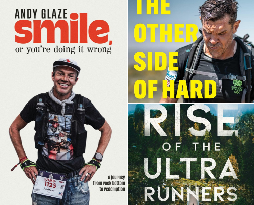 Books for runners and outdoor enthusiasts cover photo collage