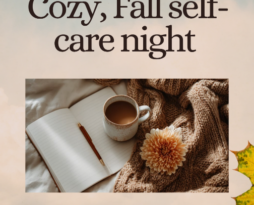 Fall Cozy Night Self-Care cover photo collage