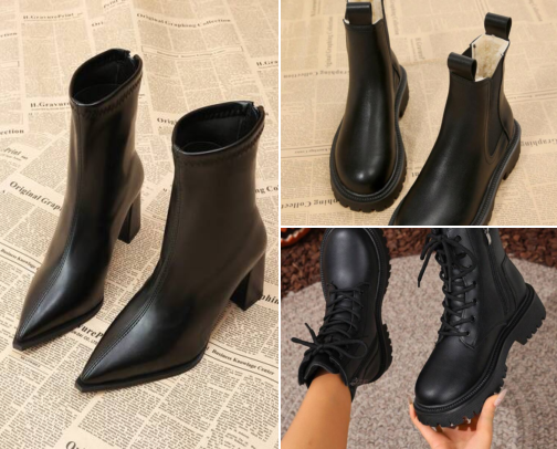 Fall & Winter Finishing Touches: Ankle Boots & Makeup cover photo collage