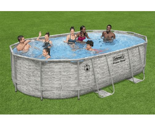 Pool cover photo collage