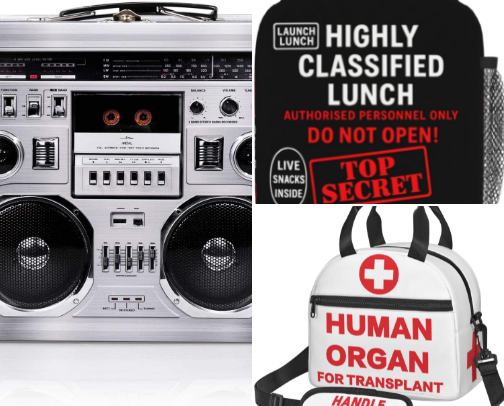 Breakroom Envy: Grub Bags & Tumblers That Lunch Out Loud cover photo collage