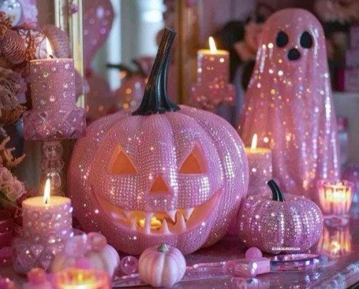 Halloween — but make it girly  🩷 cover photo collage