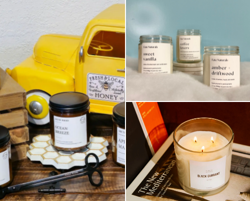 Non-Toxic Candles and such cover photo collage