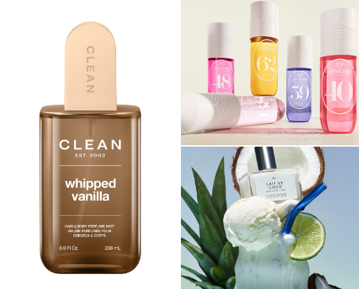 Affordable scents cover photo collage