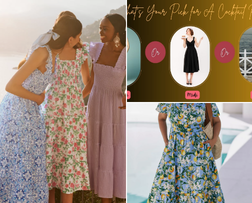 One and done dressing made easy with gorgeous dresses! cover photo collage