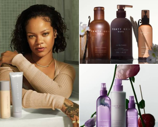 Fenty Skin cover photo collage