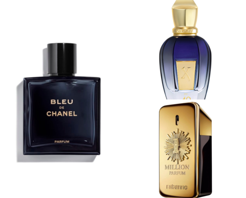 Men‘s fragrances cover photo collage