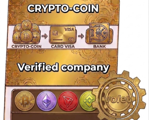 🔥 Crypto in your Bank account within seconds? With Volet it works! cover photo collage