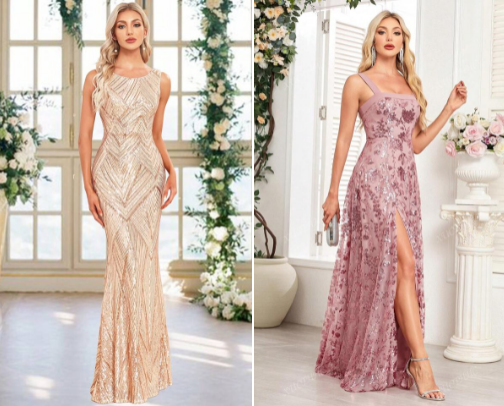6 Princess Prom Dresses Women cover photo collage