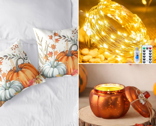 Halloween Dorm Decor Under $30 cover photo collage