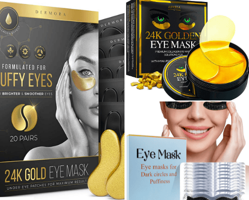 Eye mask cover photo collage