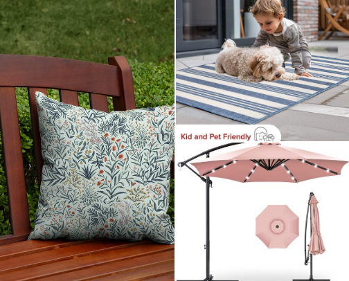 Cozy Outdoor Spaces: Furniture & Decor Picks cover photo collage