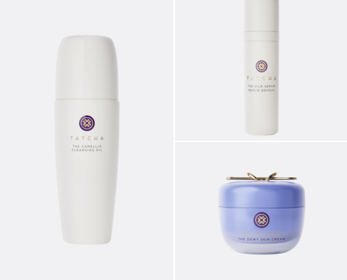 Postpartum Skincare for Sensitive Skin: My Tatcha Routine + Cooling Masks cover photo collage