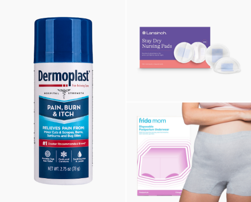 Postpartum care cover photo collage