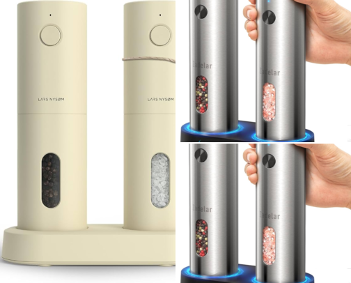 Top 10 Electric Salt and Pepper Grinder Sets cover photo collage
