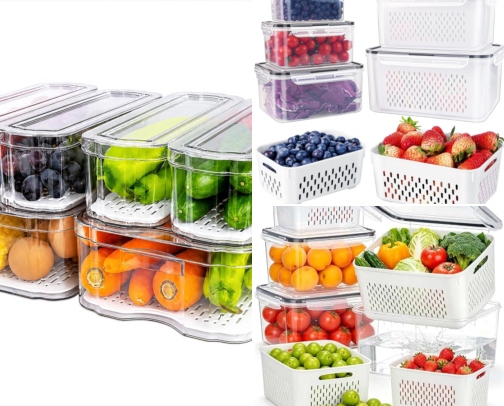 🧊 Fridge Organization Essentials | Amazon Kitchen Finds cover photo collage