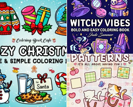 Cutest Coloring Books for The Colorful Minds Out There cover photo collage