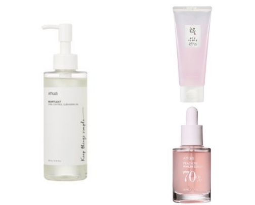 Korean skincare cover photo collage