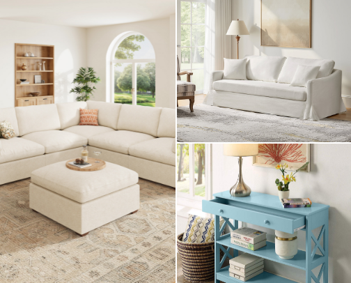 Beach House living: Room by Room cover photo collage