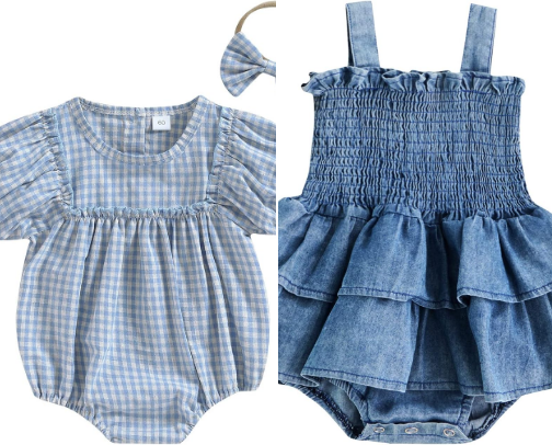 Baby girl clothes cover photo collage