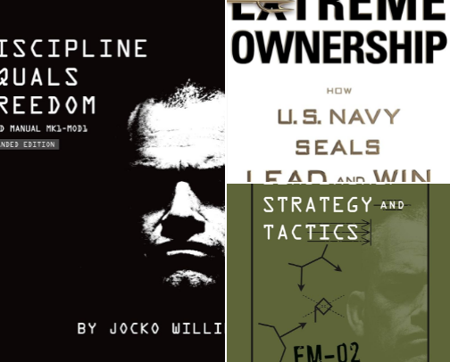 Discipline Equals Freedom: Field Manual Mk1-MOD1 and High-Discipline Mindset Reads cover photo collage