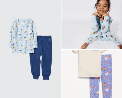 Baby & kids pajamas cover photo collage