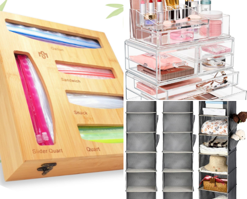 My must-haves to reduce clutter and chaos at home. cover photo collage