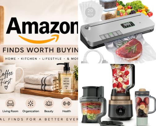Amazon Finds Worth Buying cover photo collage