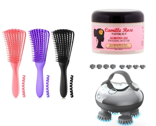 Soft Life, Strong Hair: A Real Routine for Coils That Thrive cover photo collage