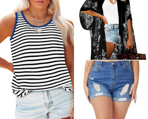 Plus Size Fashion cover photo collage