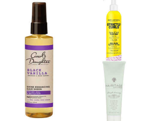 Hair products I love (curly hair ) cover photo collage