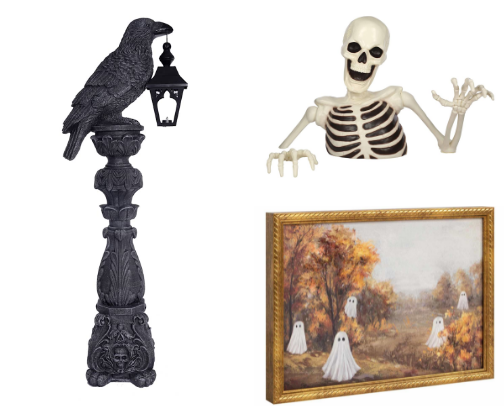 At Home Halloween Decor cover photo collage