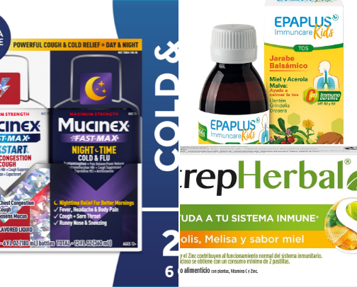 RESFRIADO,GRIPE,TOS Y DOLOR DE GARGANTA cover photo collage