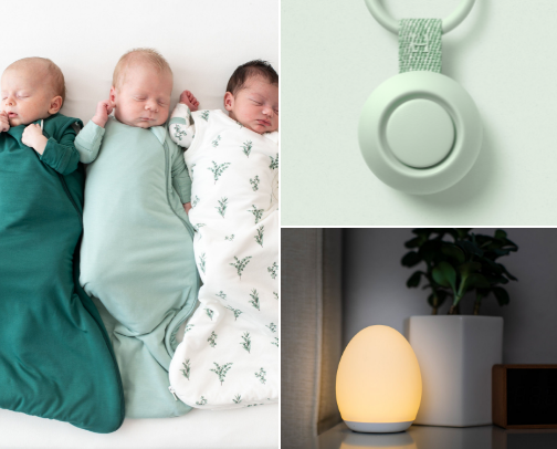 One year old sleep secrets cover photo collage