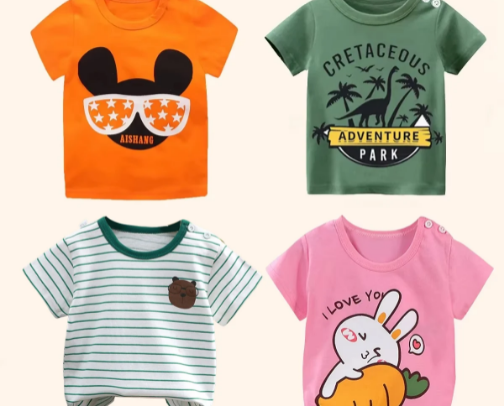 Kids clothes and shoes cover photo collage