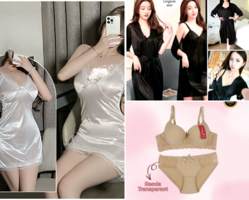 Lingeri women cover photo collage