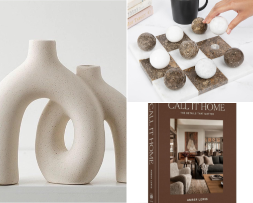 Aesthetic Coffee Table Decor & Home Essentials ☁️🕯️ cover photo collage