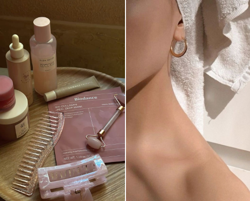 Skincare favs/oily skin🌸 cover photo collage